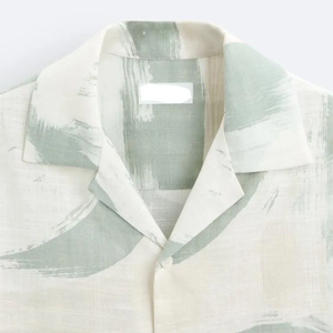 Chemise hawaïenne à manches courtes boutonnée à imprimé floral de haute qualité pour hommes - Product Image 6