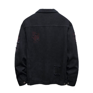 Chaqueta de Mezclilla para Hombre, Corte Ajustado, Diseño Elegante con Logotipo Personalizado, para Otoño - Product Image 3