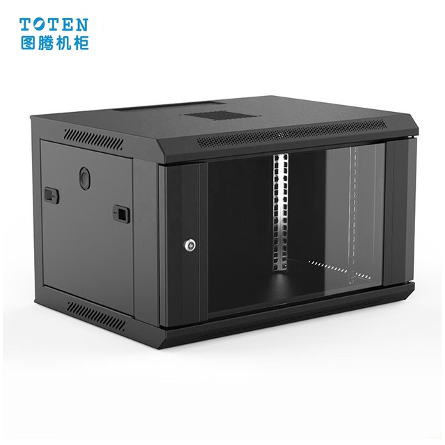 TOTEN Data Cabinet W26406 6U Network Server Cabinet Weak Power Monitoring Equipment Network Cabinet Soundproof 440*368*600mm