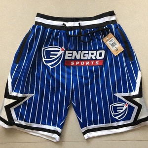 Industrie Direct Engro Sportswear Short de basket-ball personnalisé blanc olive-gris authentique Salut à service Short de basket-ball - Product Image 1