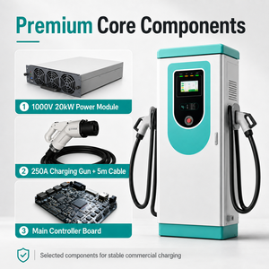 Yüksek Güçlü Çift Tabancalı EV Şarj Cihazı GB/T/CCS1/CCS2 Arabirimleri <span class=keywords><strong>DC</strong></span> 150-1000V Çıkış IP54 Koruma 380V Giriş Akıllı Uzaktan Yönetim - Product Image 4
