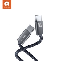 Câble de charge rapide Type-C 240W 1,5m en nylon tressé 5A Super Chargeur pour téléphones mobiles iOS et Android, ordinateurs portables