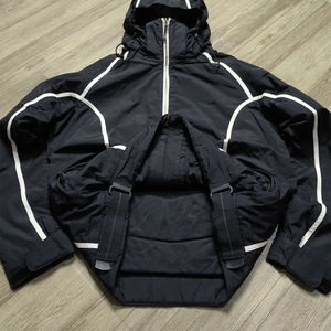 Fournisseur de vestes coupe-vent imperméables en softshell réfléchissantes personnalisées pour hommes - Product Image 4
