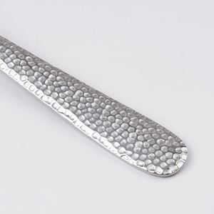 Stainless Steel Fork With Hammered Handle Matte Polish Minimalist Design Dishwasher Safe <b>Flatware</b> For Wedding Occasions - Product Image 3