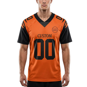 Custom American Football Jersey Men Breathable Sports Team Uniform V Neck Training Jersey Custom Logo Name Number OEM ODM - Product Image 1