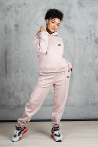 Conjunto de Sudadera con Capucha y Pantalones Deportivos de Forro Polar para Mujer, Sudadera Holgada Informal de Invierno, Chándal de Algodón - Product Image 5