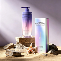 Vente en gros de flacons en plastique à double paroi de 500 ml pour shampooing, après-shampoing, lotion, gel douche, avec pompe personnalisée et emballage en boîte