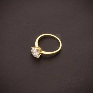 Anillo solitario de diamante redondo cultivado en laboratorio para unisex, oro macizo de 14K, joyería para propuesta de matrimonio para novias, anillos al por mayor. - Product Image 3