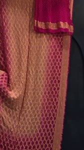 <b>Red</b> <b>Silk</b> Saree Women Traditional Indian Pakistani Wedding Floor-Length Ethnic Sari Regular Fit All Seasons - Product Image 5