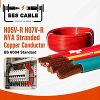 Câble de construction en cuivre toronné isolé en PVC H05V-R H07V-R NYA, conforme à la norme BS 6004 pour le câblage domestique