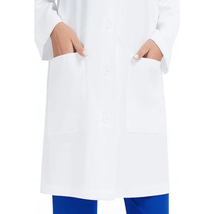 Bata de Laboratorio de Manga Larga para Doctora, Bata Blanca para Salón de Belleza, Maestra, Enfermera, Productos de Laboratorio, Bata de Farmacia - Product Image 6