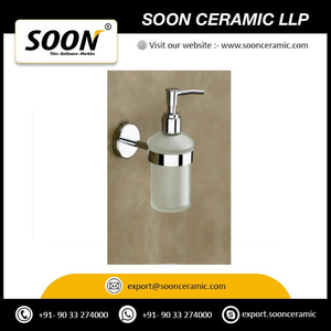 SOON Ensemble d'accessoires de salle de bain contemporains en acier inoxydable chromé à fixation murale, barre porte-serviettes 60 cm, distributeur de savon, porte-brosse à dents - Product Image 2