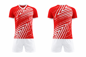 Camisetas de Fútbol Sublimadas, Cuello en V Corto, Construcción de Malla de Spandex/Poliéster, Transpirables, Secado Rápido, Personalizables - Product Image 2