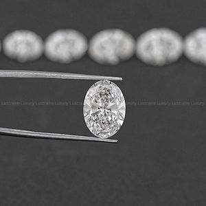 Diamante cultivado en laboratorio de corte ovalado de 0.50-15.00 quilates, certificado por IGI, ecológico, suelto, para diseños de joyería personalizada. - Product Image 1