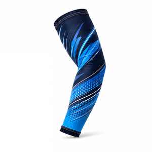 Men Athletic <b>Arm</b> <b>Sleeves</b> <b>Compression</b> Sports Fitness Training Running Cycling Breathable Stretch Flexible Support Protective - Product Image 4