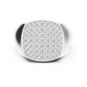 Bague en diamant de laboratoire taille brillant rond pour homme, plaqué or 10K 14K, alliance de luxe pour fiançailles et mariage, pierre synthétique certifiée IGI - Product Image 3