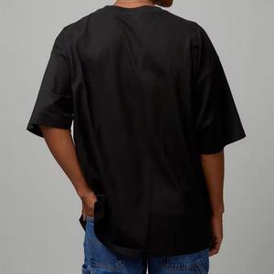 T-shirt en coton 100% tricoté pour homme, coupe ample, style formel, durable, haute résistance, avec logo personnalisé, fabrication OEM, vente chaude - Product Image 2