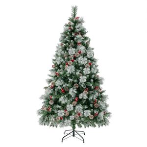 Albero di Natale Artificiale Pre-Illuminato di 1,8 Metri con 350 Luci LED, Decorazioni Festive per le Feste - Product Image 3