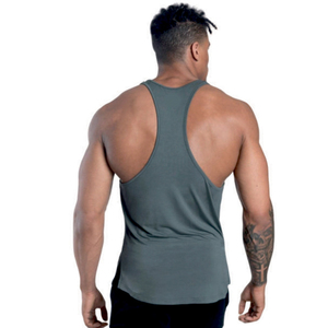 Best Quality Cotton O-neck Vest Fashion Printed Sleeveless Gym Bodybuilding Tank Top For Men Loose Bottoming Sports Top - Product Image 2