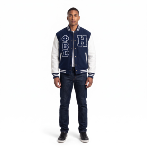 Veste universitaire personnalisée OEM en laine Melton 550GSM et cuir de vachette 1,2 mm pour homme, style streetwear, fabriquée à Sialkot - Product Image 1
