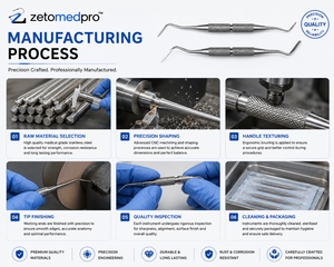Instrumento Dental de Acero Inoxidable para Tallar, Dar Forma y Contornear Composite, OEM Zetomed Pro - Product Image 4
