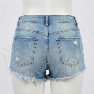 Women Plus Size Denim Shorts Customized Color Streetwear 100 Percent Cotton Fashion <b>Work</b> Half Pants Loose <b>Jeans</b> Wear - Product Image 2