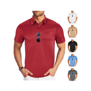 เสื้อเบสบอลลำลองสไตล์สปอร์ตสำหรับผู้ชาย แขนสั้น ผ้าโพลีเอสเตอร์ 100% ระบายอากาศได้ดี เป็นมิตรกับสิ่งแวดล้อม คอเสื้อแบบมีลูกปัด - Product Image 5