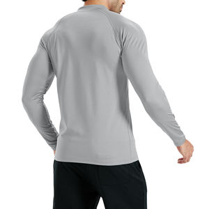 Camiseta Deportiva de Compresión para Hombre, de Primera Calidad, con Logotipo Personalizado, Tejida, para Gimnasio y Fitness, Camiseta Deportiva de Manga Larga para Hombre - Product Image 2