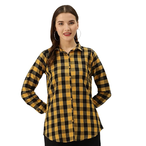 Chemise à manches longues pour femme la plus vendue, chemise boutonnée tendance pour femme, chemise quotidienne pour femme, exportée du Bangladesh - Product Image 3
