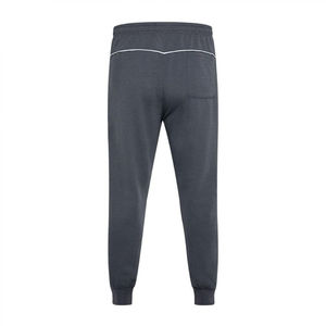 Mens Dark Grey Solid Eco-Friendly Breathable 100% <b>Polyester</b> <b>Tracksuit</b> Set Drawstring Closure Slim Fit Jogger Pants Athletic - Product Image 2