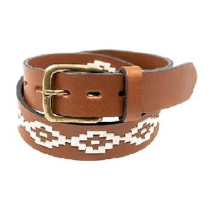 Ceintures Gaucho artisanales rose et bleu ciel en cuir de vachette de haute qualité avec boucle en alliage de zinc, ceinture de luxe pour affaires et mode, ceinture polo personnalisée - Product Image 2