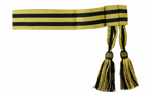Cinturón de Cintura Ceremonial Dorado y Negro, Accesorio Decorativo para Uniforme, Calidad Premium - Product Image 3