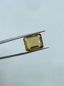 พลอยซิทรินธรรมชาติทรงบาแกตต์ สีเหลืองอ่อน สำหรับทำเครื่องประดับ - Product Image 3