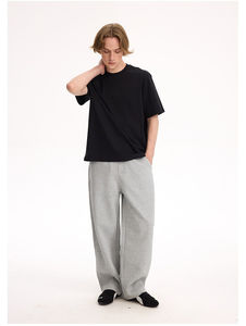 Pantalon cargo pour homme en toile de style baggy, poids moyen, polyester lavé, confortable, décontracté, pour le travail et les voyages - Product Image 2