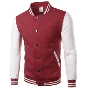 Veste universitaire d'hiver pour homme de haute qualité avec broderie personnalisée, col montant, logo sur le devant, poches personnalisées - Product Image 6