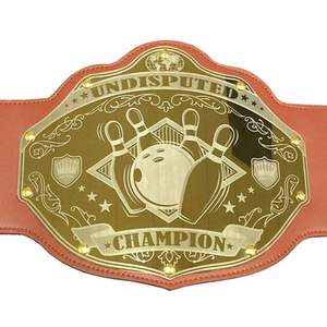 Cinturones de Campeonato Personalizados en Oro para MMA, Boxeo, Jiu-Jitsu, Karate, Judo y Grappling, Correa de Cuero Genuino, Ligeros y Duraderos - Product Image 3