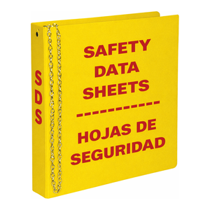 Bilingual SDS <b>Binder</b> 1.5-Inch <b>Ring</b> English/Spanish PVC for Lab and Industrial Safety Management - Product Image 1