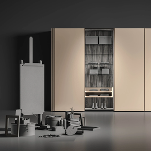 Armoire Modulaire LED Européenne Personnalisée JY Project, Écologique, Gain de Place, en MDF, Grande Taille, Facile à Assembler, pour Chambre et Villa en Bois - Product Image 2