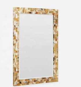 Marco de Espejo con Incrustaciones de Hueso, Estilo Art Deco Moderno y Profesional, Decoración para Bodas, Ecológico, Ligero, para Montar en la Pared - Product Image 2