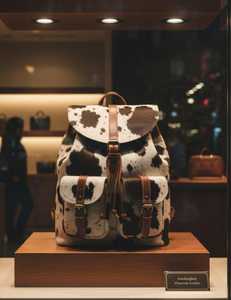 Premium Leather Hair On Backpack Cowhide Travel Laptop Bag Vintage School Rucksack Handmade Design LHBP-0016 - Product Image 3