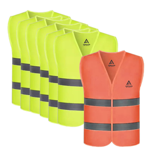 Chaleco de Seguridad de Alta Visibilidad AIFRAN, Malla Reflectante Transpirable, Ropa de Trabajo, Logotipo Personalizado, Chaleco de Alta Visibilidad para Voluntarios, Venta al Por Mayor - Product Image 4