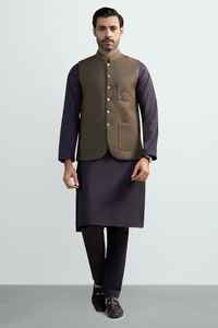 Gilet Homme Personnalisable sans Manches à Col Mandarin, Respirant, Confortable, Style Formel Complet pour Mariages - Product Image 3