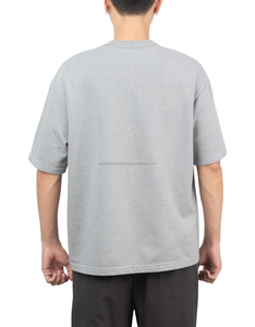 Camiseta Holgada de Algodón Puro 100% de 240 GSM para Hombre, Talla Grande - Product Image 5