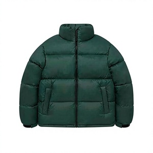 Vestes matelassées pour hommes en gros, vestes matelassées monochromes, vestes matelassées personnalisées de style boxy pour les marques de streetwear américaines - Product Image 6