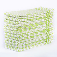 Lot de 6 torchons de cuisine personnalisables 100 % coton gaufré à motif floral, séchage rapide, sans traces, fournitures de nettoyage durables les mieux notées