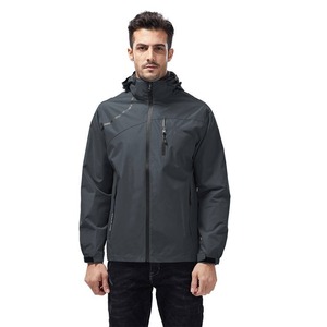 Autumn Windproof Waterproof Windbreaker Jacket Stand Collar Zipper Front Plus Size Sports Class Uniform Color Company Work <b>Coat</b> - Product Image 1