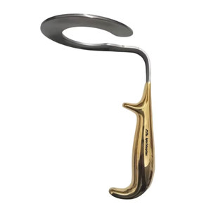 High-Quality Plastic Surgery Surgical <b>Instrument</b> with Fiber <b>Optic</b> Illumination Fiber <b>Optic</b> C-Type Circular Breast Retractor - Product Image 1