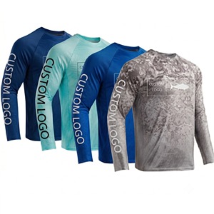 Camisas de Pesca 2026 Recién Llegadas al Por Mayor, Diseño Personalizado, con Orificios para el Pulgar, Protección Solar y Bolsillo, Fabricante - Product Image 1