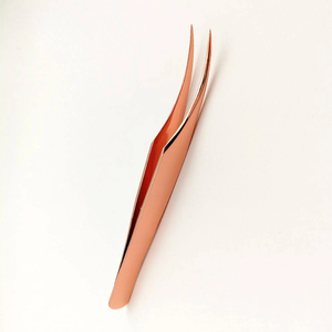 Copper Eyelash Tweezers Set Precision Stainless Steel <b>Smooth</b> Tip Makeup <b>Tools</b> for Lash Extension - Product Image 5