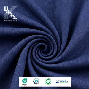 High Stretch Plain Cotton Polyester Lycraa Poplin <b>Fabric</b> Medium Weight Eco-Friendly Breathable Stain Resistant - Product Image 2